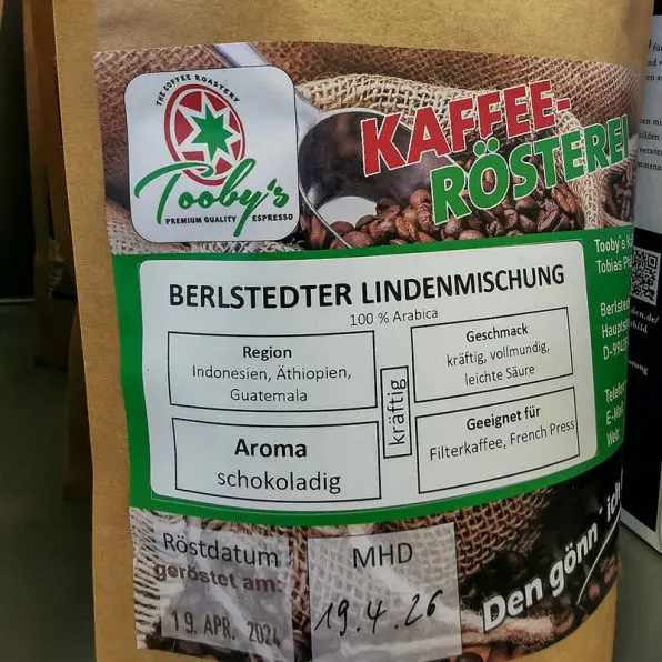 Eine Packung Kaffee